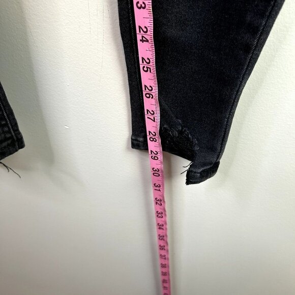 Maurices‎ high rise black ram hem waist jean size xs - Picture 10 of 10